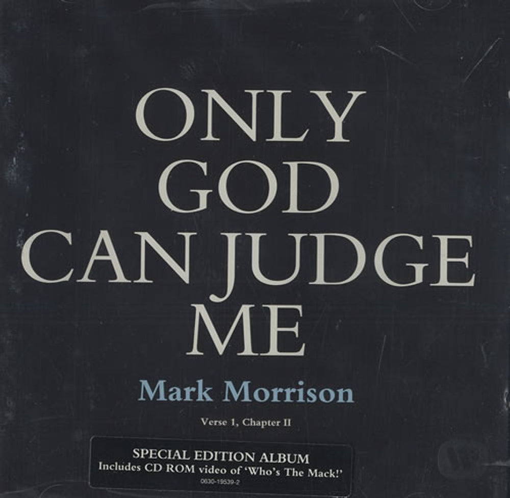 Mark Morrison Only God Can Judge Me UK CD single (CD5 / 5") 0630195392