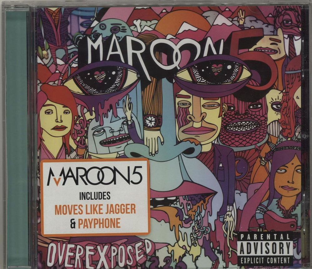 Maroon 5 Overexposed UK CD album (CDLP) 0602537042784