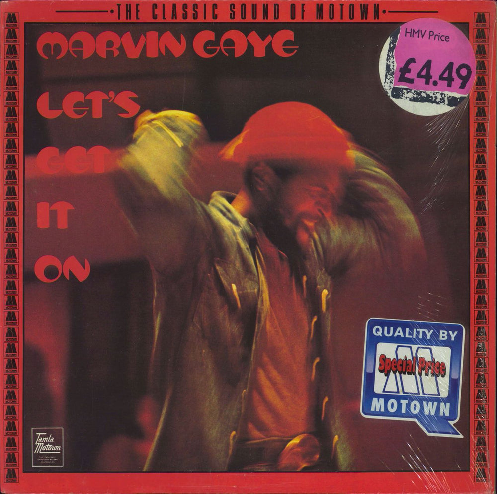 Marvin Gaye Let's Get It On - stickered shrink German vinyl LP album (LP record) WL72085