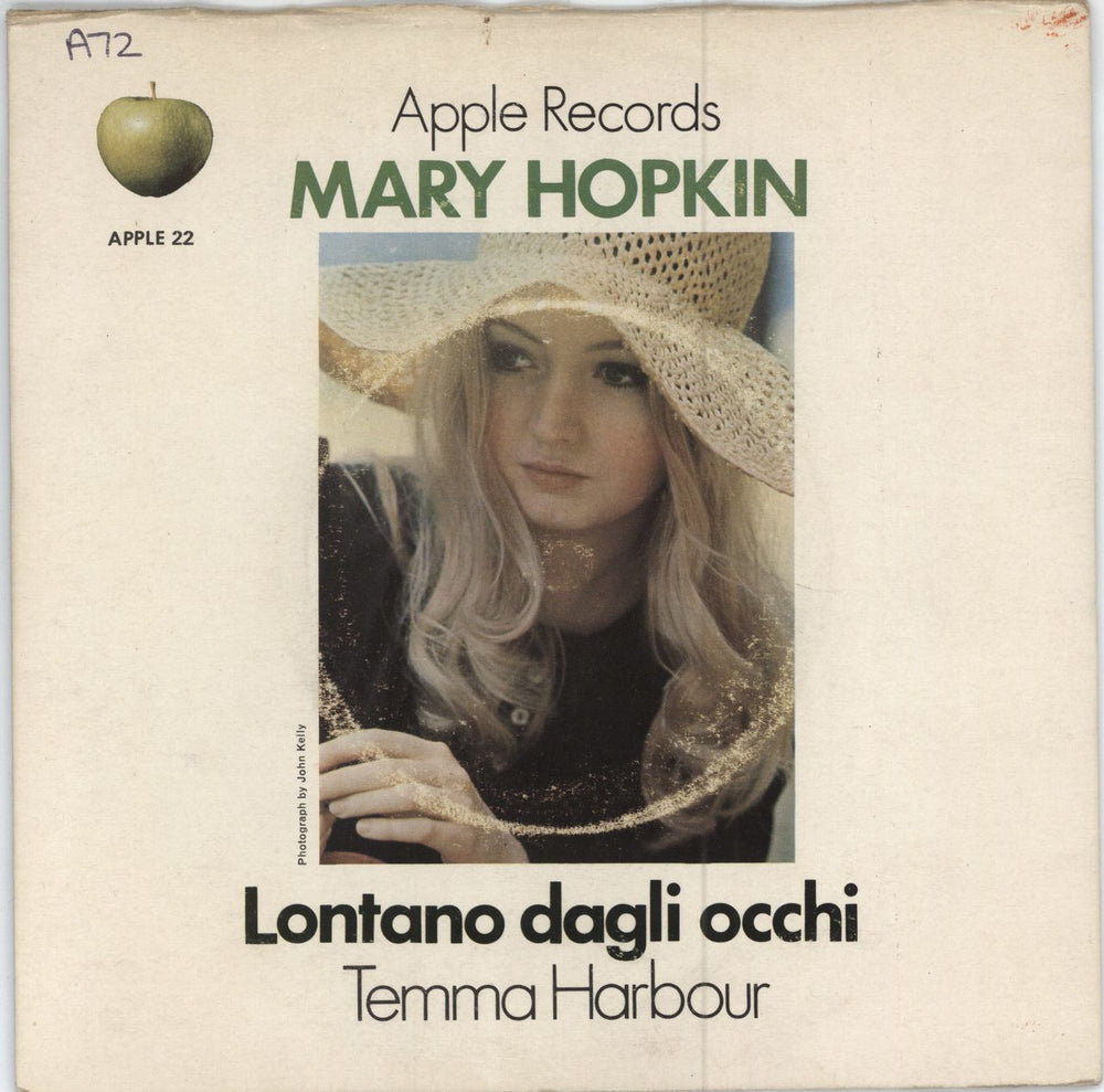 Mary Hopkin Temma Harbour - Black Titles - Solid - WOS/VG UK 7" vinyl single (7 inch record / 45) APPLE22