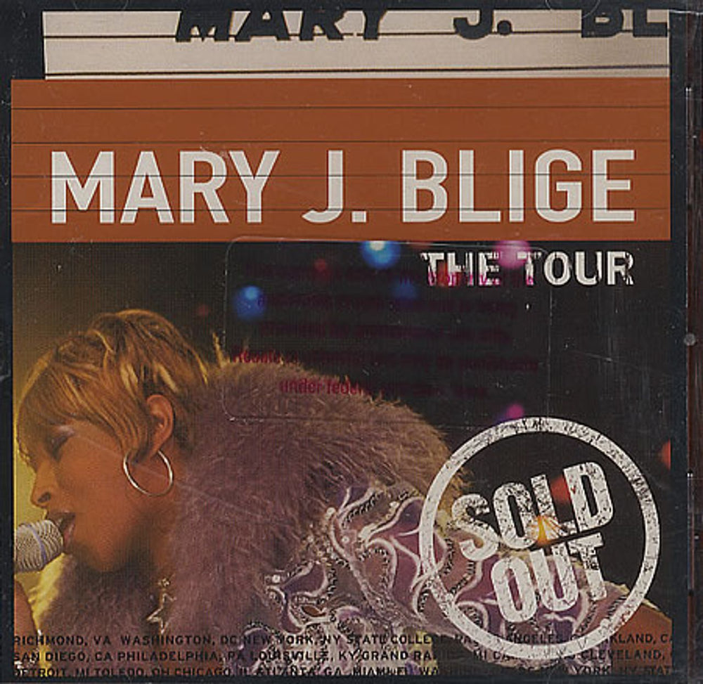 Mary J Blige The Tour US CD album (CDLP) MCAD-11848