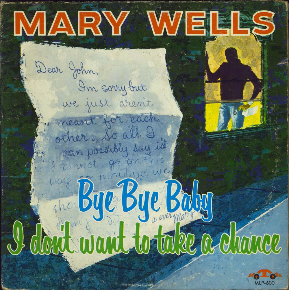 Mary Wells Bye Bye Baby - I Don't Want To Take A Chance -- VG US vinyl LP album (LP record) MLP-600