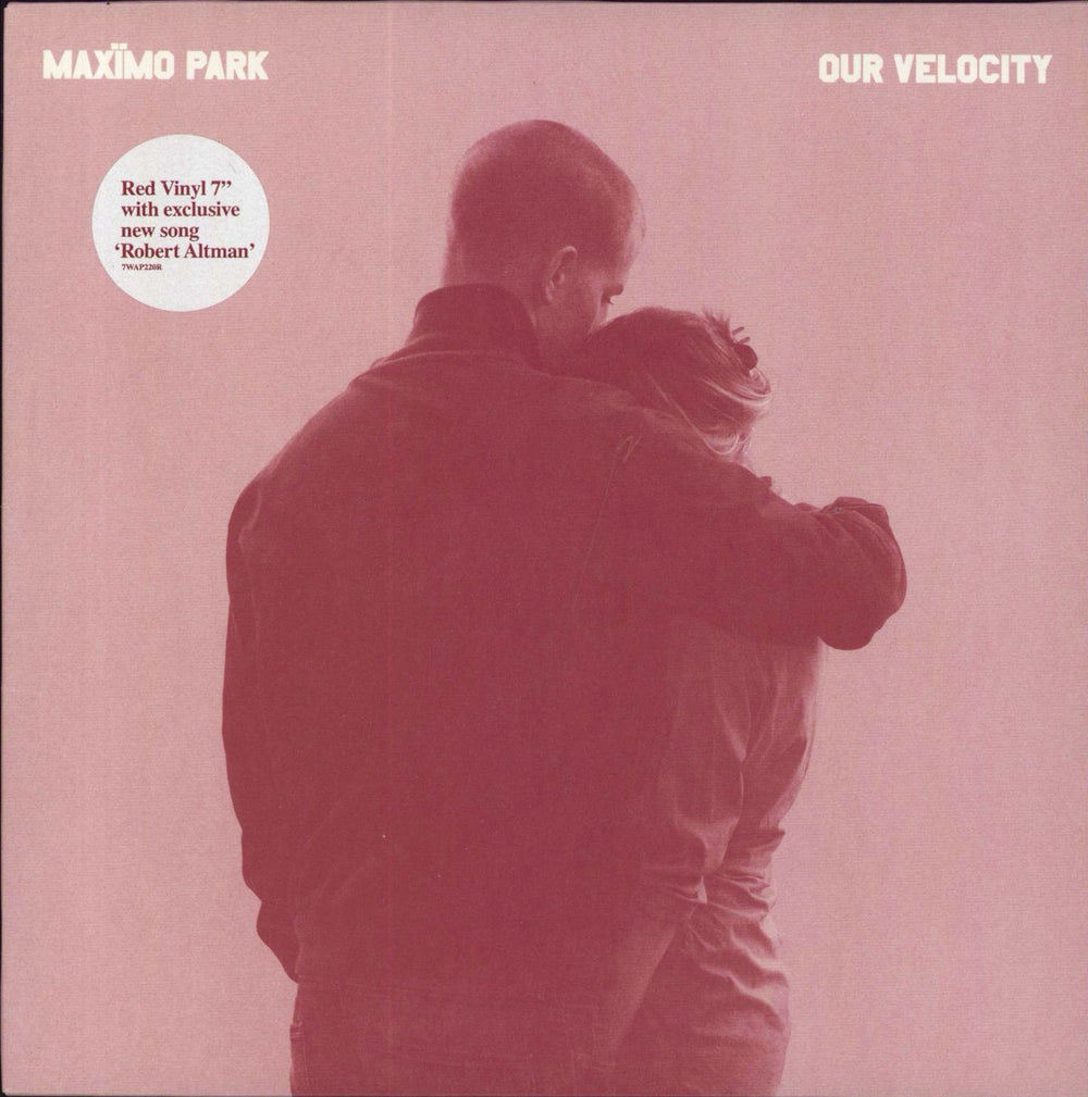 Maximo Park Our Velocity - Red Vinyl UK 7" vinyl single (7 inch record / 45) 7WAP220R