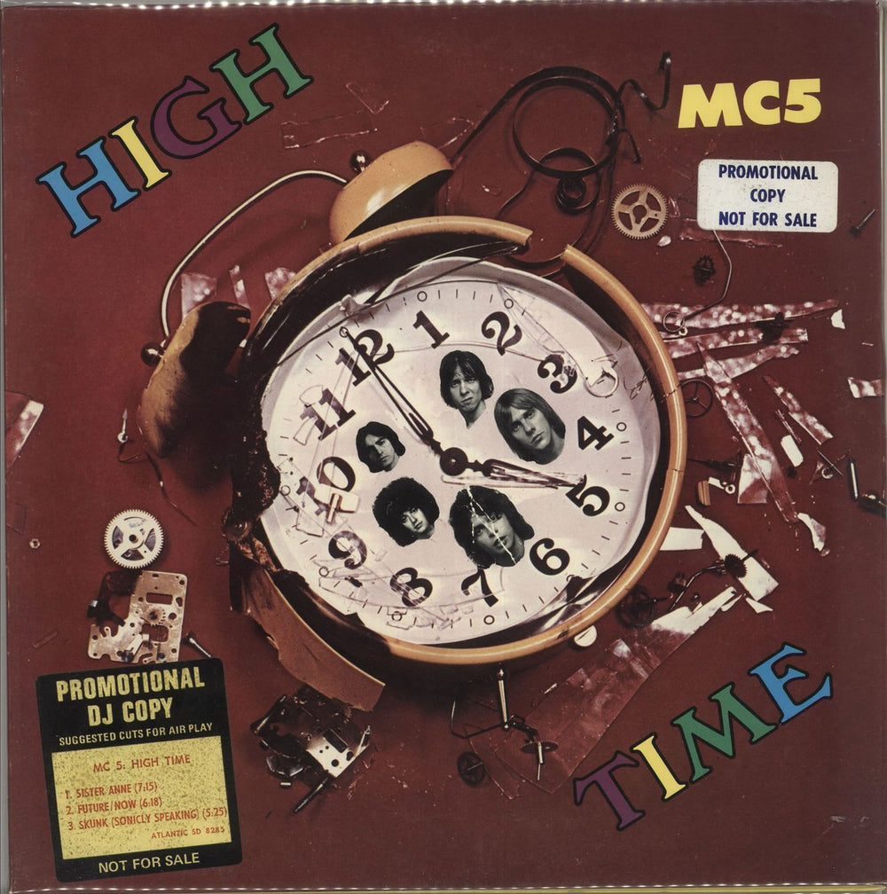 MC5 High Time US Promo vinyl LP album (LP record) SD8285