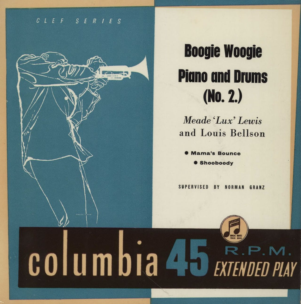 Meade Lux Lewis Boogie Woogie Piano And Drums (No. 2) EP UK 7" vinyl single (7 inch record / 45) SEB10052