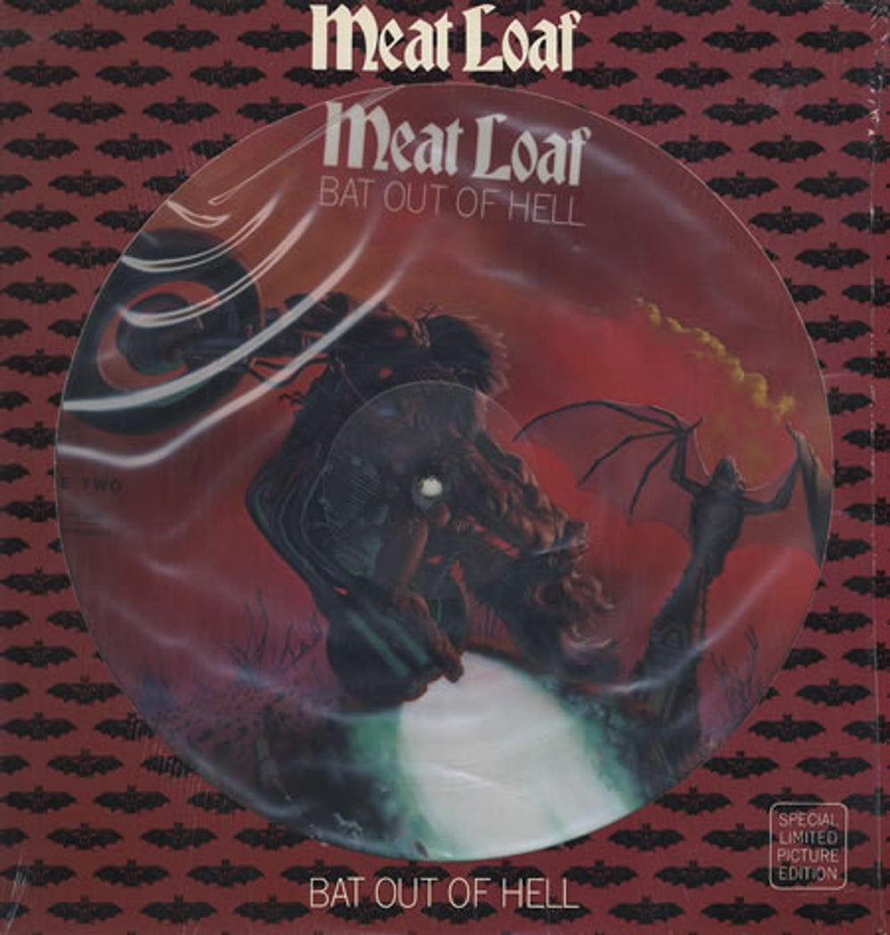 Meat Loaf Bat Out Of Hell + Sleeve - Shrink UK picture disc LP (vinyl picture disc album) EPC11-82419