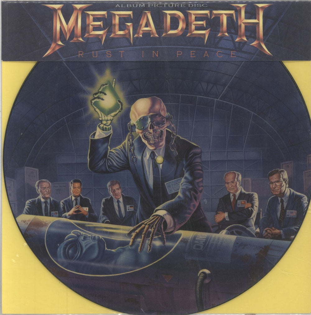 Megadeth Rust In Peace - EX UK picture disc LP (vinyl picture disc album) ESTPD2132