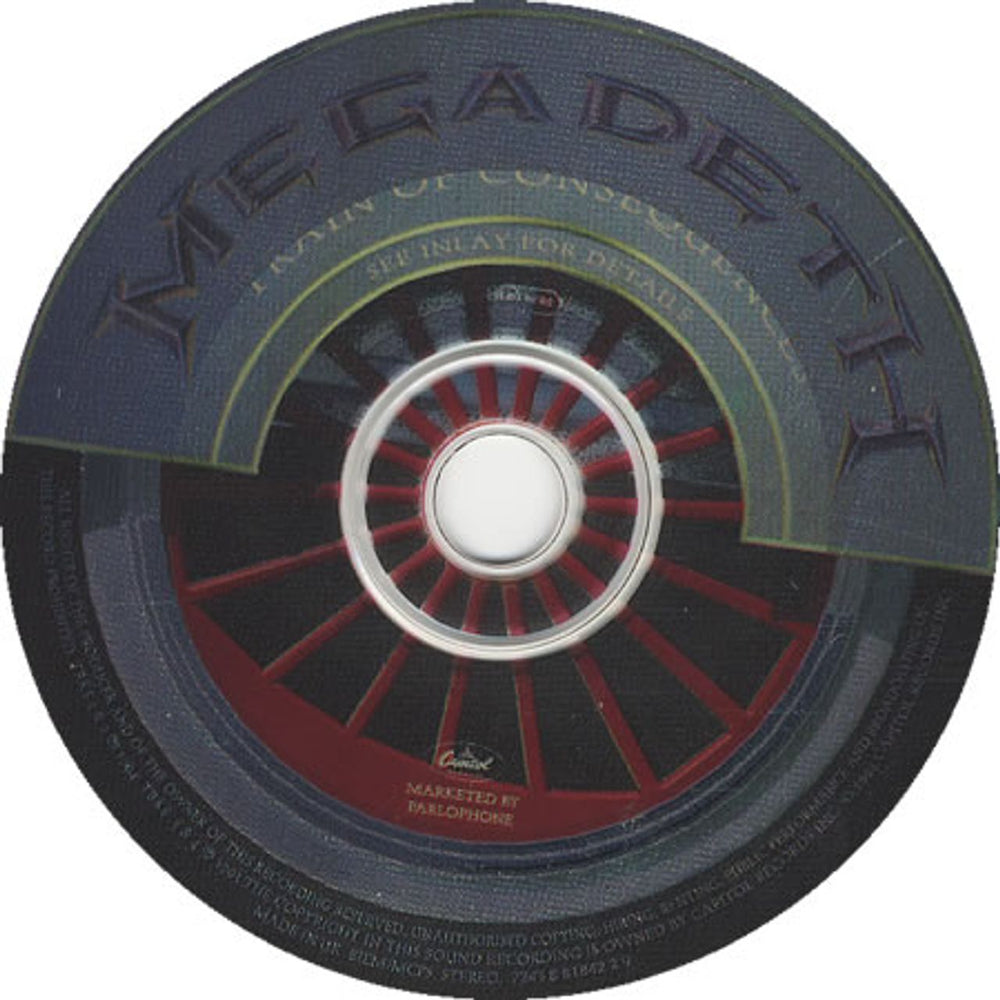 Megadeth Train Of Consequences UK CD single (CD5 / 5") MEGC5TR39246