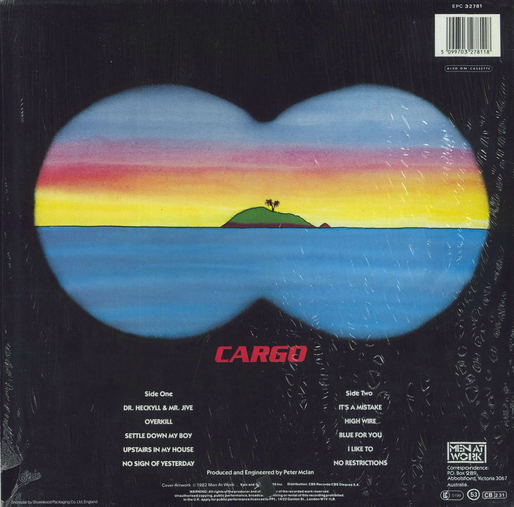 Men At Work Cargo - Nice Price Issue + Shrink UK vinyl LP album (LP record)