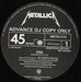 Metallica One UK Promo 12" vinyl single (12 inch record / Maxi-single) MET12ON22617