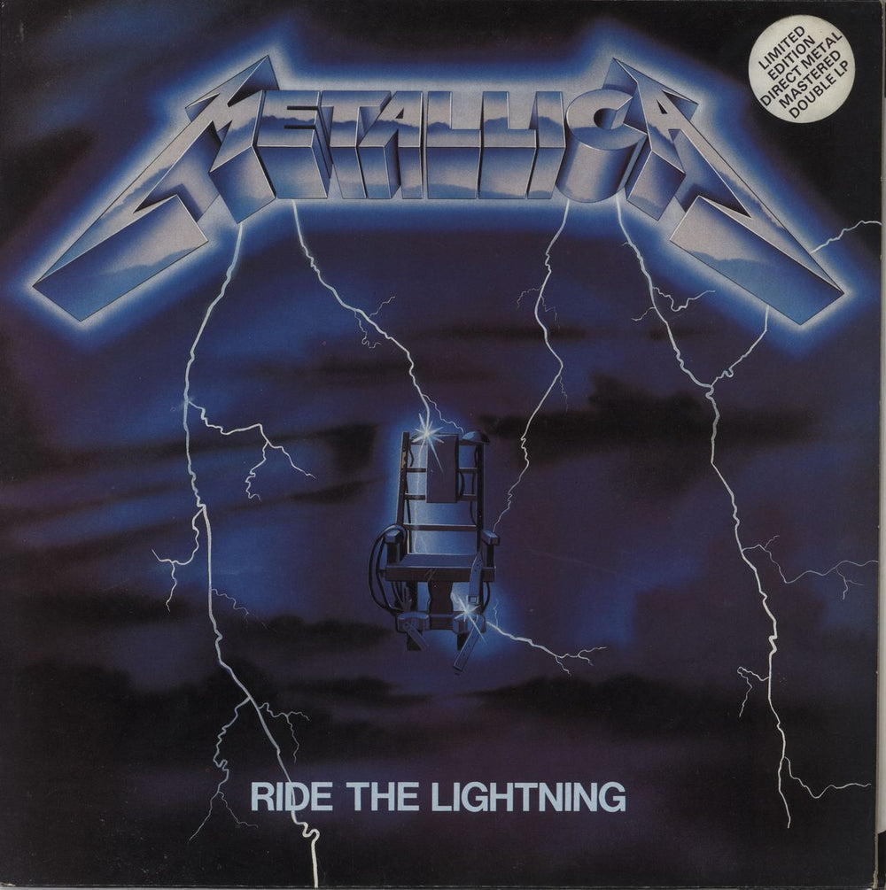 Metallica Ride The Lightning - D.M.M - Hype Stickered + Insert - EX UK 2-LP vinyl record set (Double LP Album) MFN27DM