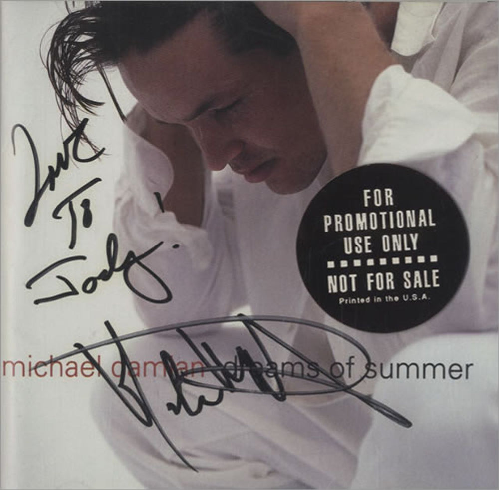 Michael Damian Dreams Of Summer - Autographed US Promo CD album (CDLP) 750215348