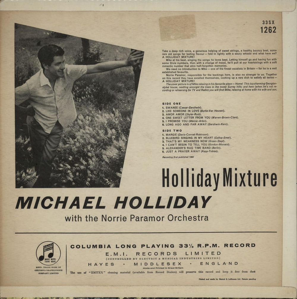 Michael Holliday Holliday Mixture UK vinyl LP album (LP record)