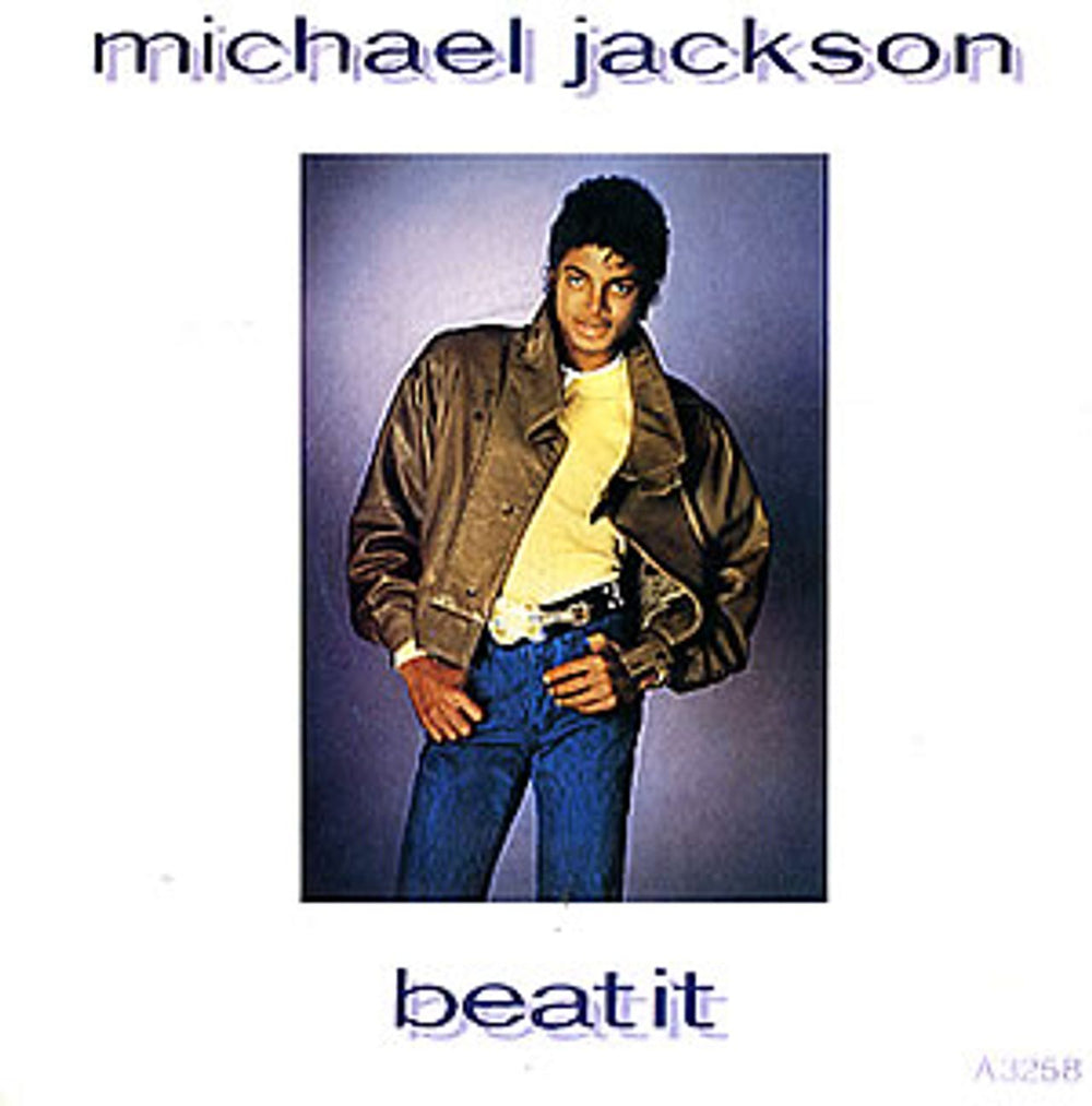 Michael Jackson Beat It - Inj UK 7" vinyl single (7 inch record / 45) A3258