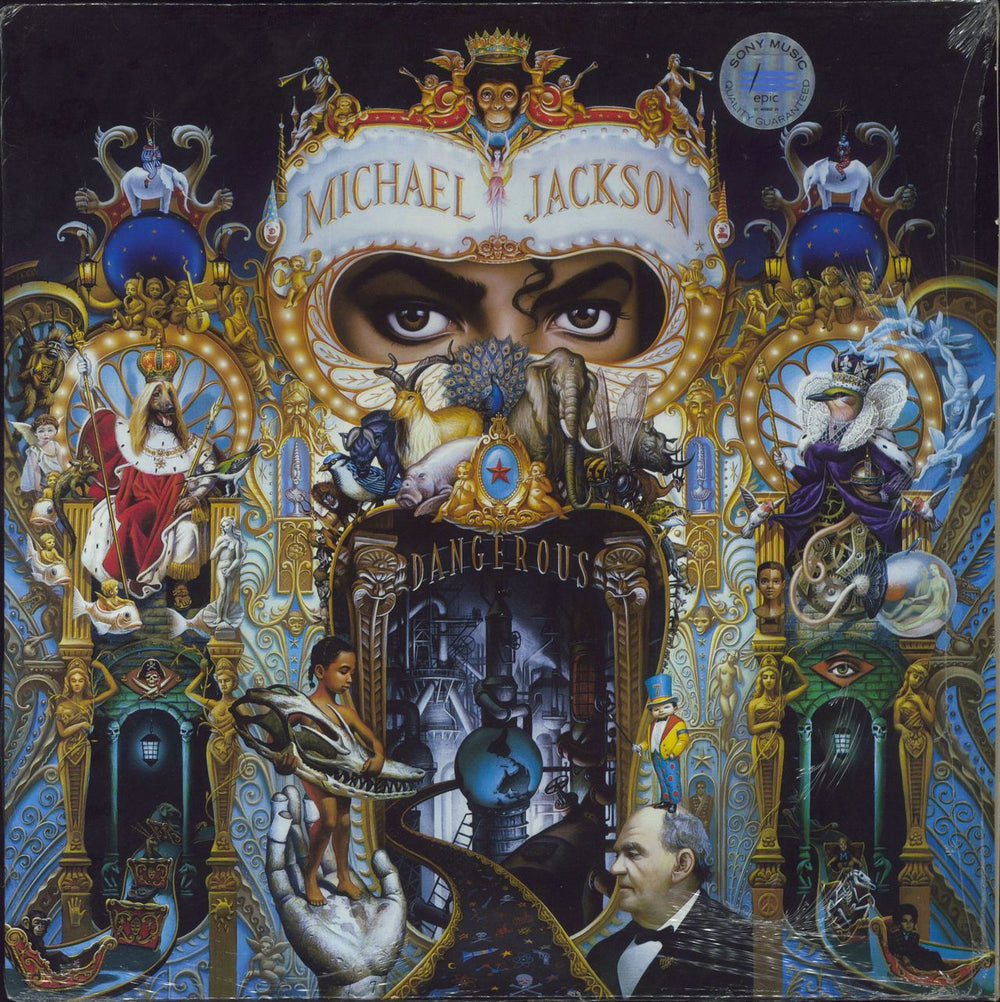 Michael Jackson Dangerous - Open Shrink UK 2-LP vinyl record set (Double LP Album) 4658021