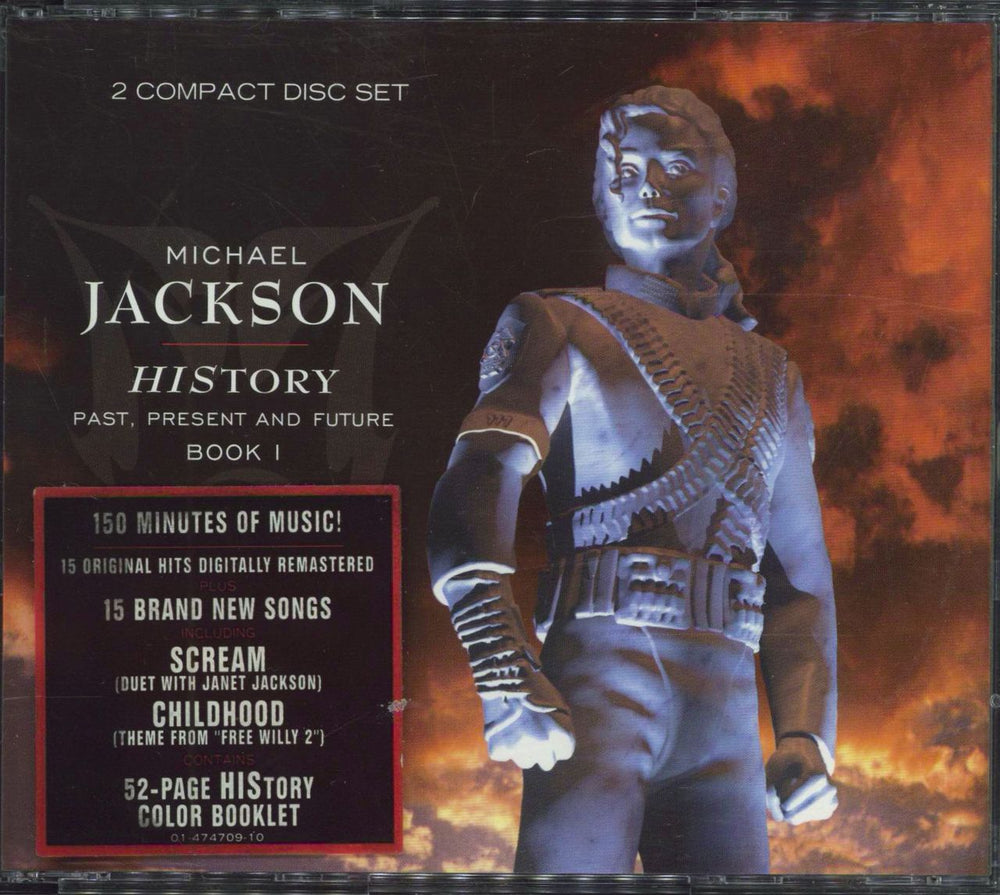 Michael Jackson History Past, Present And Future Austrian 2 CD album set (Double CD) EPC4747092