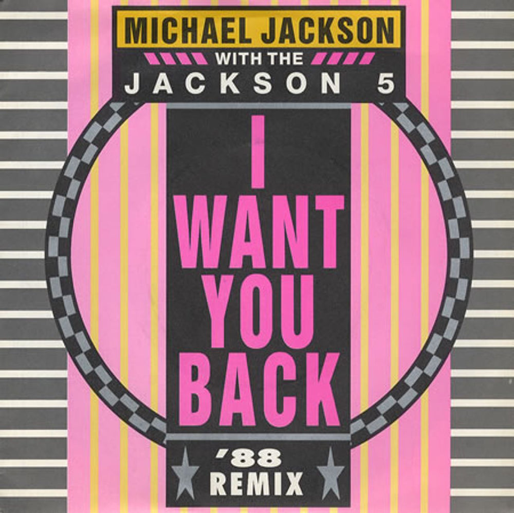 Michael Jackson I Want You Back '88 Remix UK 7" vinyl single (7 inch record / 45) ZB41913