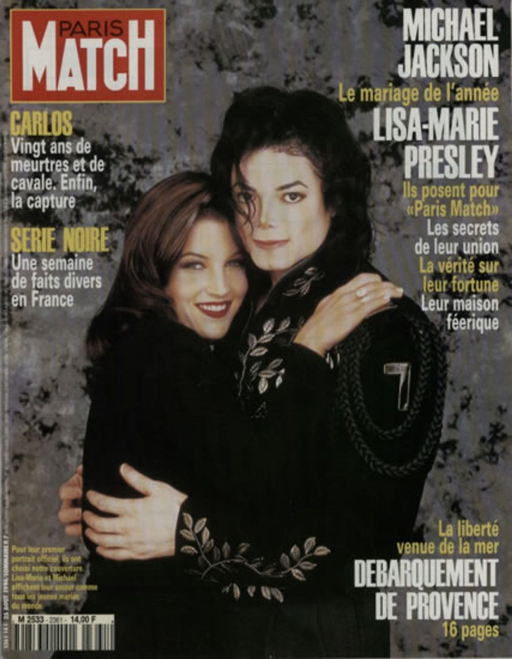 Michael Jackson Paris Match French magazine 94