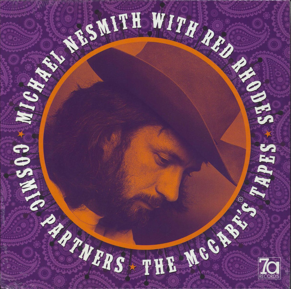 Michael Nesmith Cosmic Partners - The McCabe's Tapes - Electric Blue Vinyl UK vinyl LP album (LP record) 7A028