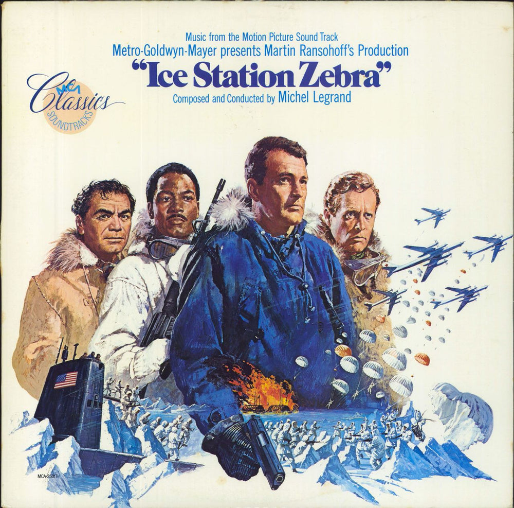 Michel Legrand Ice Station Zebra Soundtrack US vinyl LP album (LP record) MCA25017