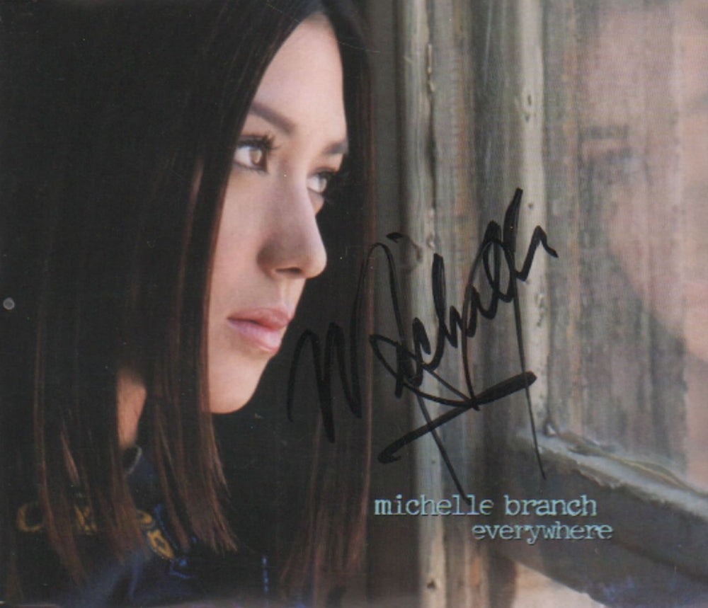 Michelle Branch Everywhere - AUTOGRAPHED UK Promo CD single (CD5 / 5") PRO2910