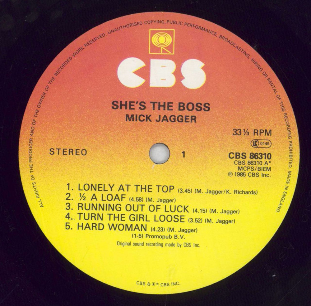 Mick Jagger She's The Boss - Shrink UK vinyl LP album (LP record) MKJLPSH828131