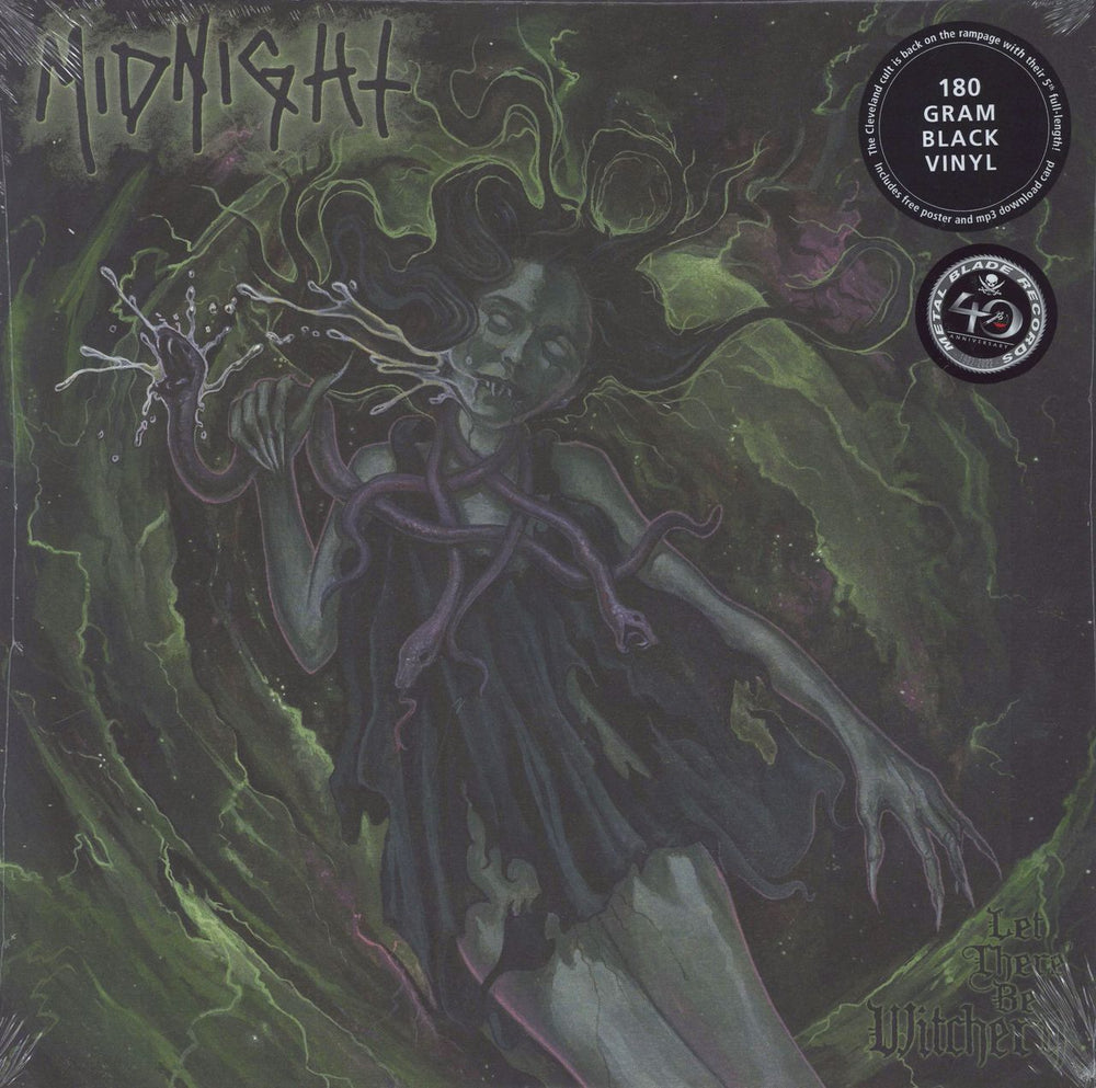 Midnight (Metal) Let There Be Witchery - Sealed German vinyl LP album (LP record) 3984-15812-1