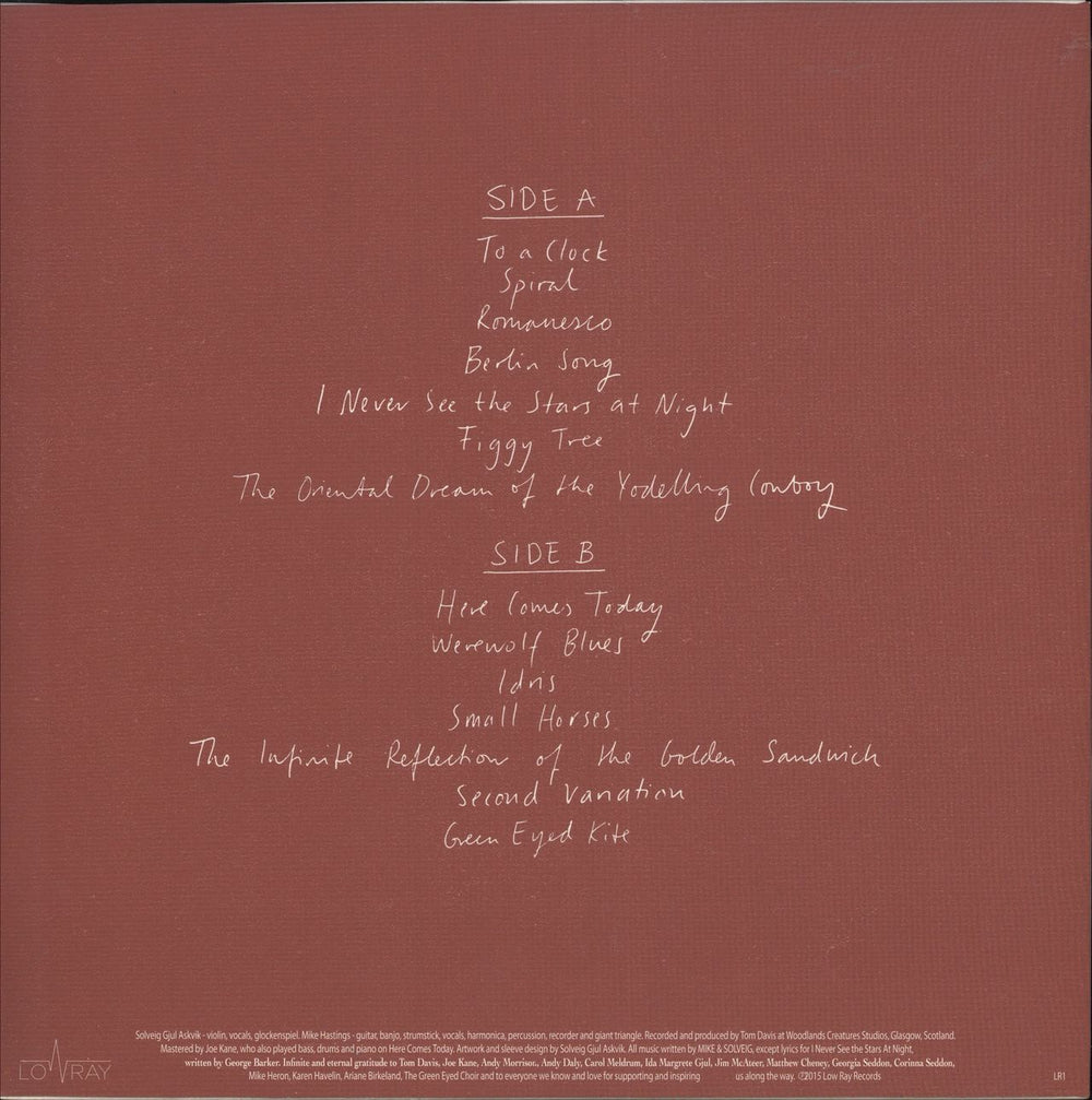 Mike & Solveig Here Comes Today UK vinyl LP album (LP record)