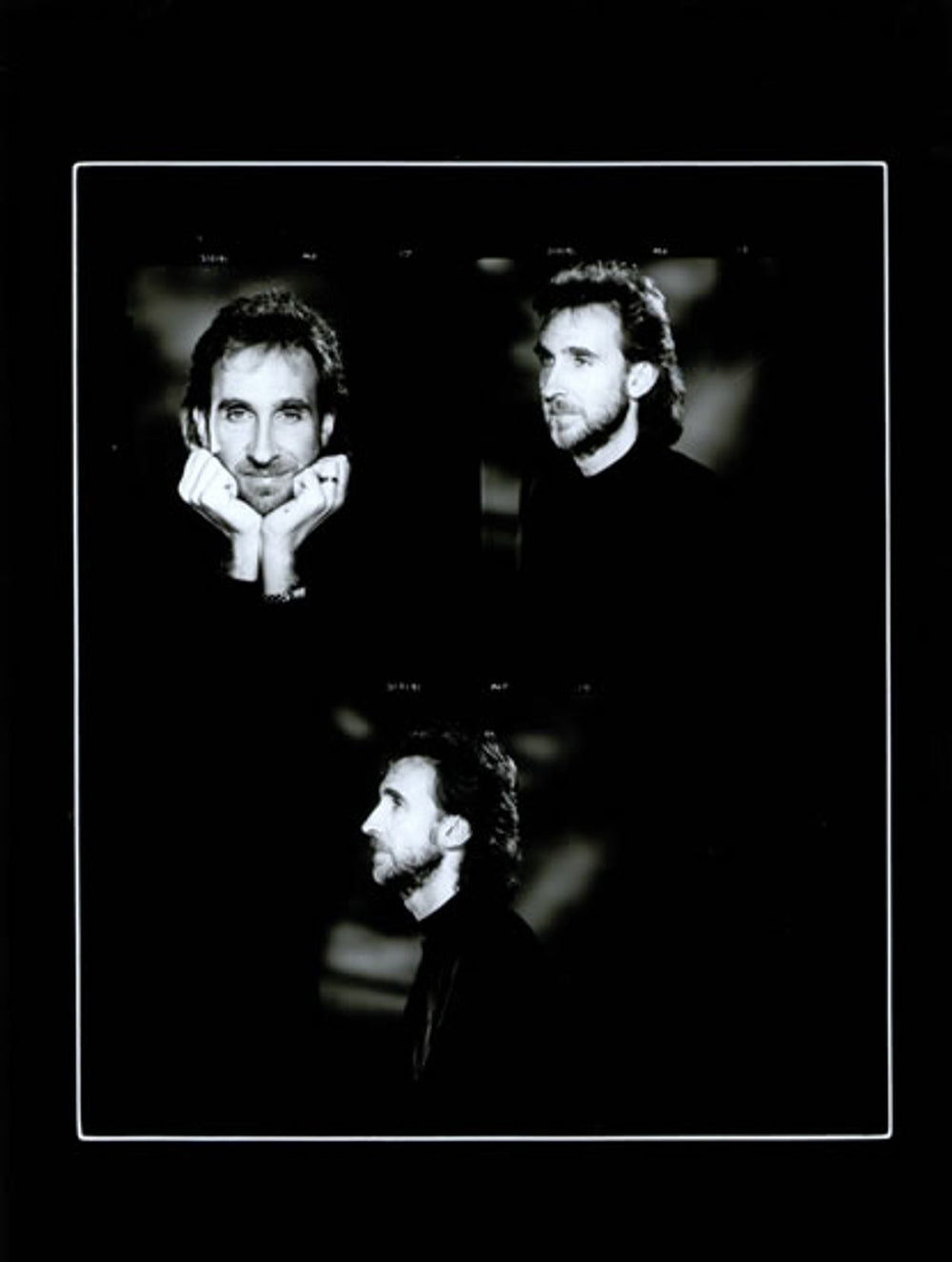 Mike & The Mechanics Pair Of Contact Sheets UK Promo photograph CONTACT SHEETS