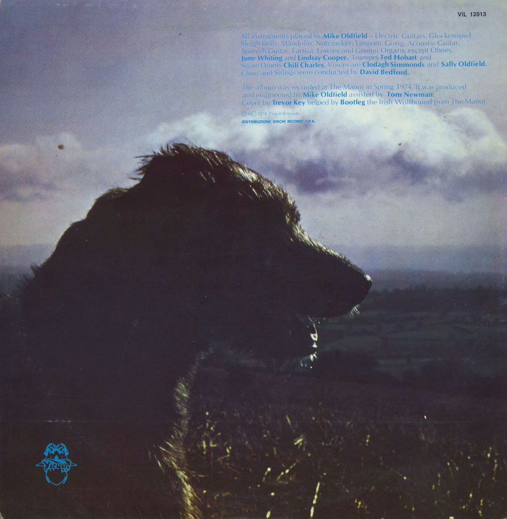 Mike Oldfield Hergest Ridge Italian vinyl LP album (LP record)