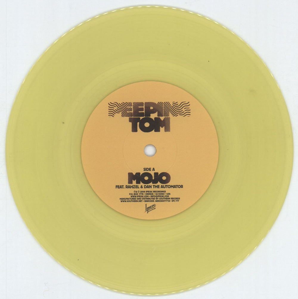 Mike Patton Mojo - Yellow vinyl UK 7" vinyl single (7 inch record / 45) PT507MO790217