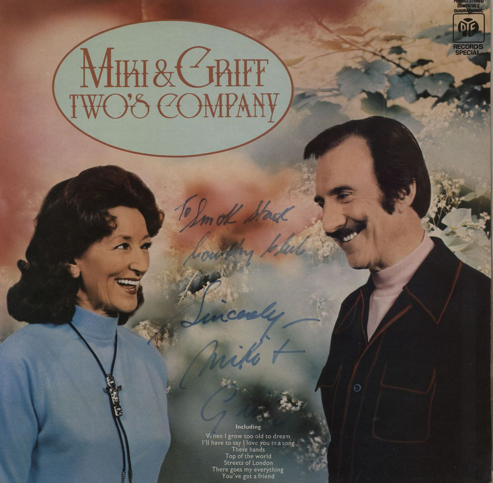 Miki & Griff Two's Company - Autographed UK vinyl LP album (LP record) PKL5530