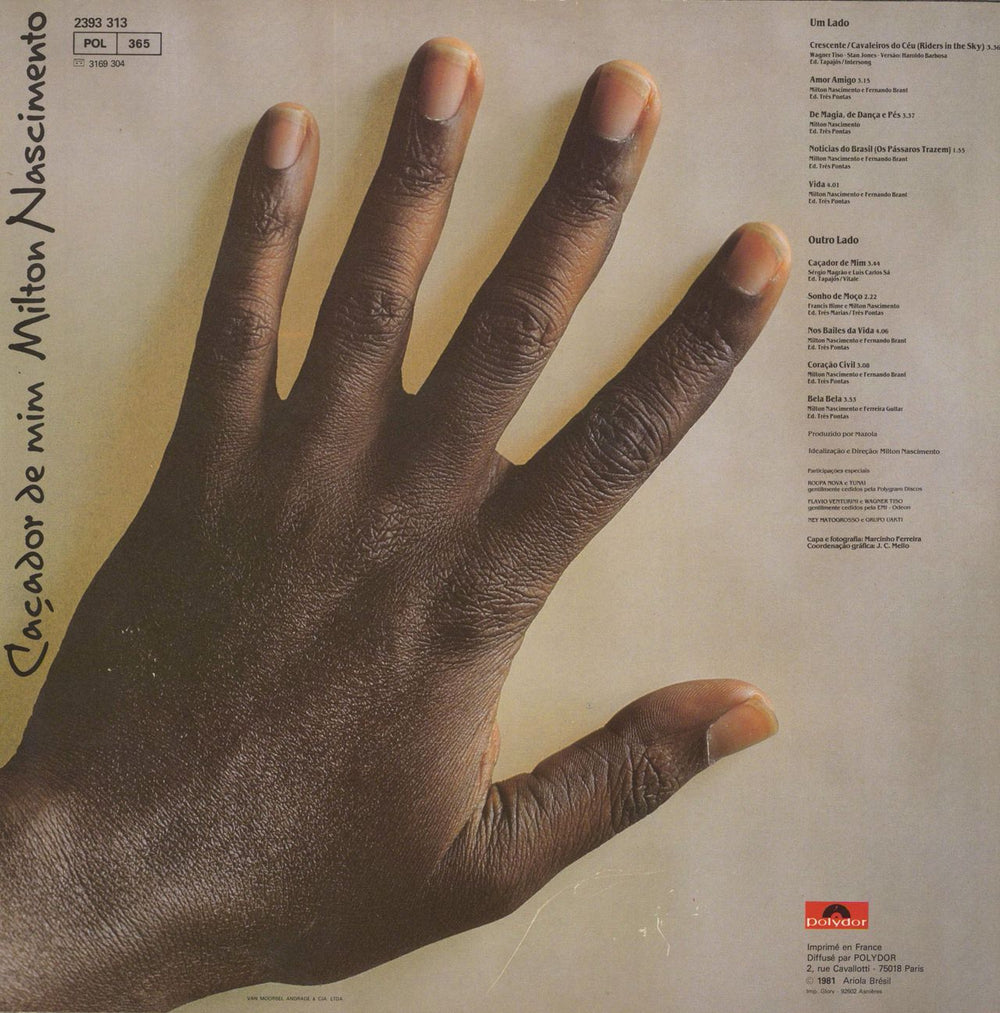 Milton Nascimento Caçador De Mim French vinyl LP album (LP record)