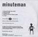 Minuteman Resigned To Life - Album Sampler UK Promo CD-R acetate CD-R ACETATE