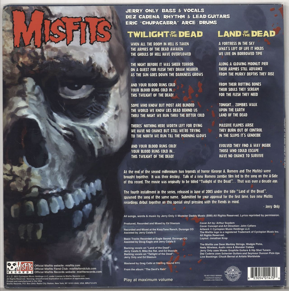 Misfits Twilight Of The Dead - Glow in Dark US 12" vinyl single (12 inch record / Maxi-single) MFT12TW722469