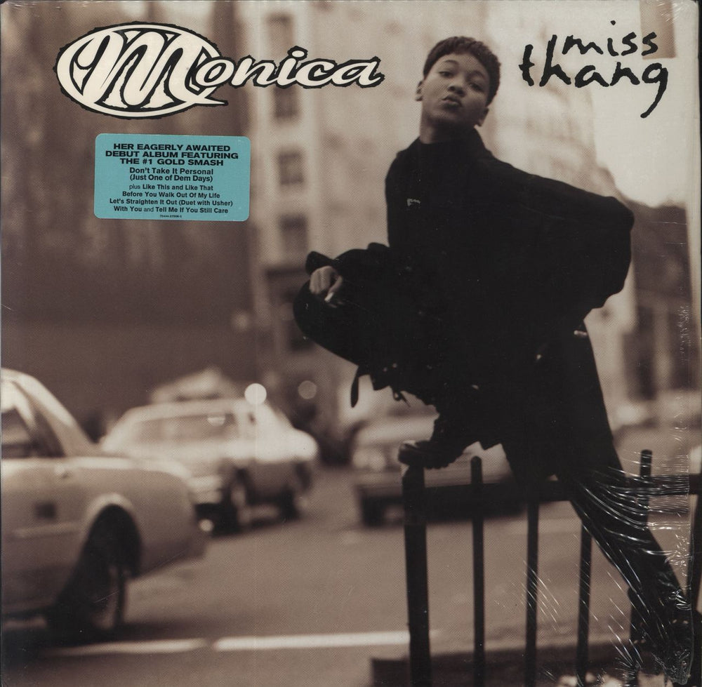 Monica Miss Thang - stickered shrink US vinyl LP album (LP record) 75444-37006-1