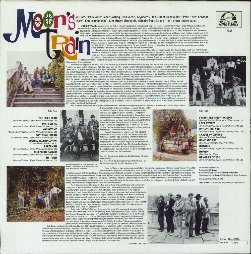 Moon's Train Moon's Train UK vinyl LP album (LP record)