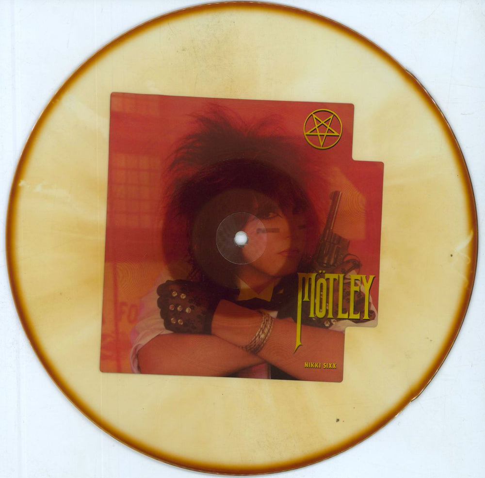 Motley Crue Smokin' In The Boys Room - Pair Uncut Picture Disc UK uncut picture disc (vinyl) EKR33PA/B