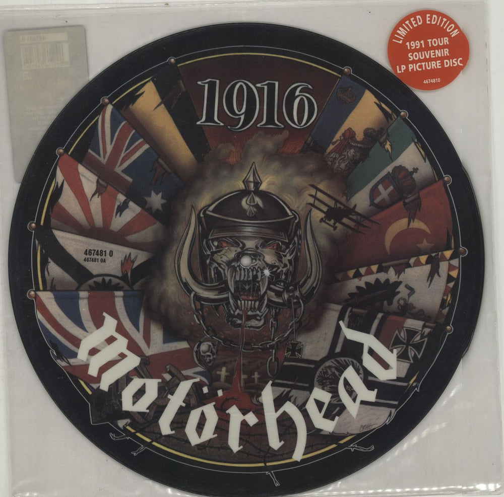 Motorhead 1916 - Nineteen Sixteen UK picture disc LP (vinyl picture disc album) 4674810