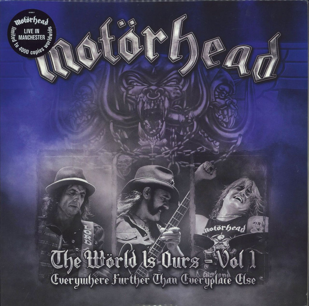 Motorhead The Wörld Is Ours - Vol 1 (Everywhere Further Than Everyplace Else) UK 2-LP vinyl record set (Double LP Album) UDR0082LP