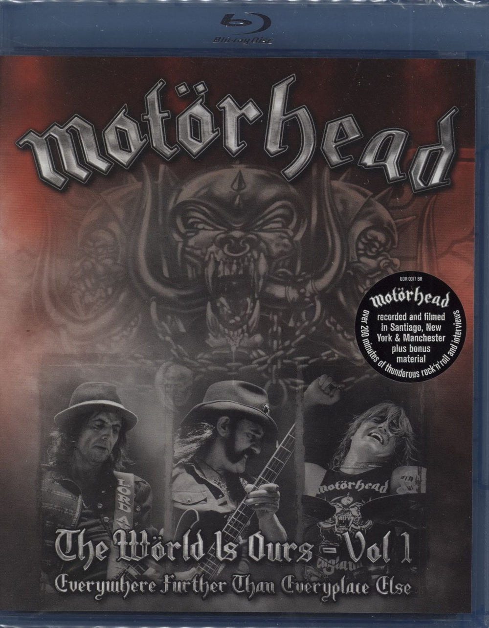 Motorhead The World Is Ours - Vol 1 Everywhere Further Than Everyplace Else UK Blu Ray DVD UDR0077BR