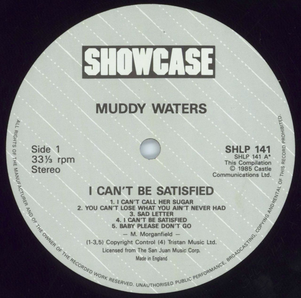 Muddy Waters I Can't Be Satisfied UK vinyl LP album (LP record) MDWLPIC546844