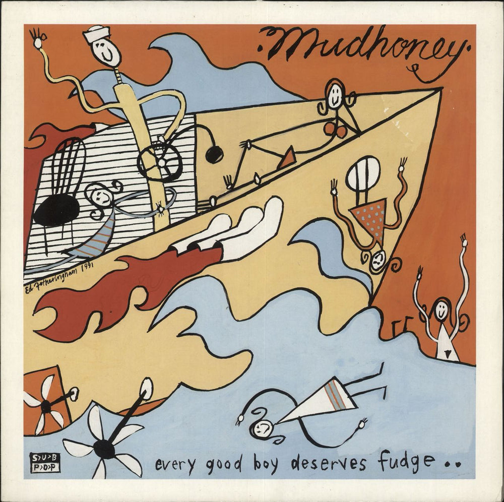 Mudhoney Every Good Boy Deserves Fudge - Light Grey Vinyl German vinyl LP album (LP record) SP18/160