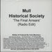 Mull Historical Society The Final Arrears (Radio Edit) UK Promo CD-R acetate CD-R