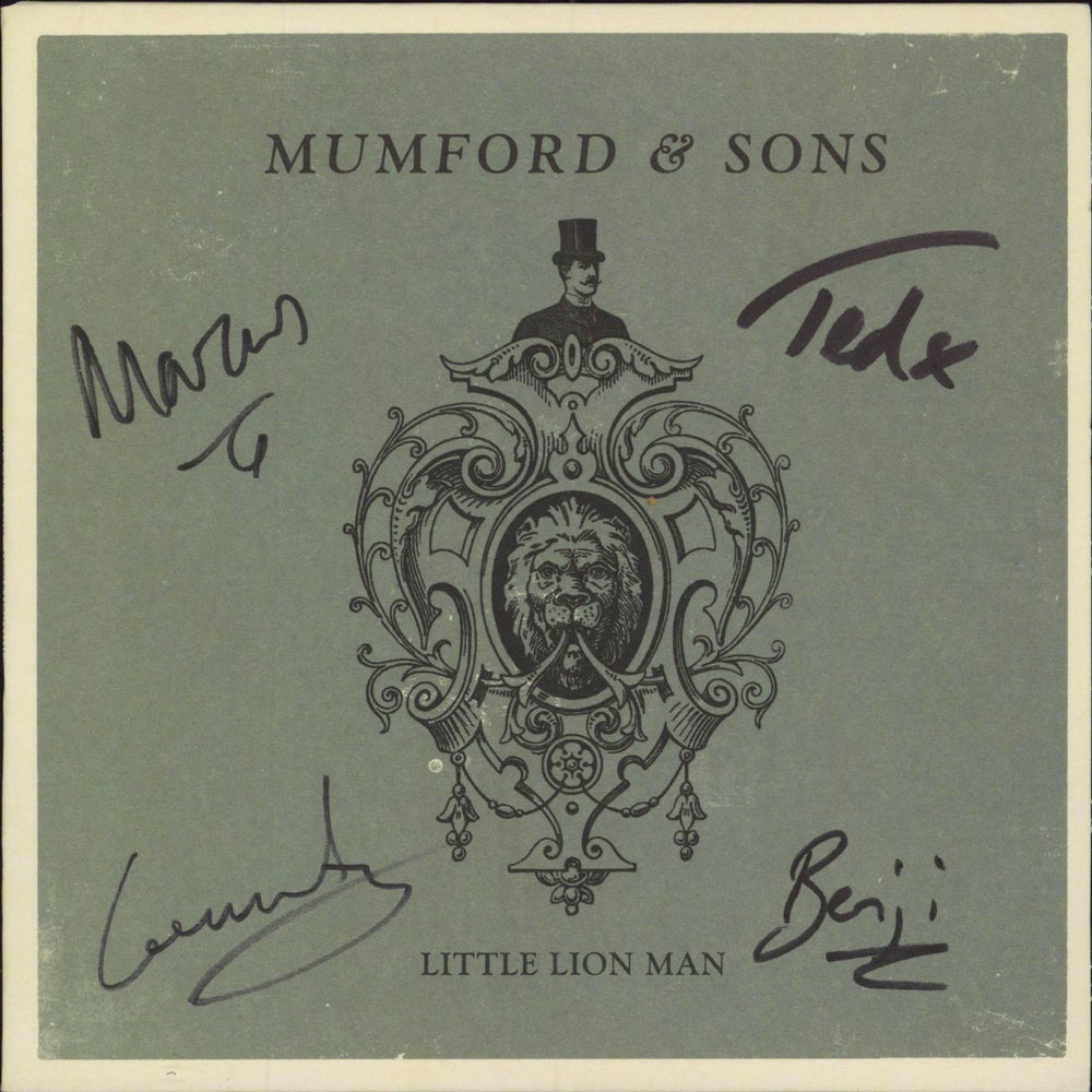 Mumford & Sons Little Lion Man - Autographed - Numbered UK 7" vinyl single (7 inch record / 45) 2720975