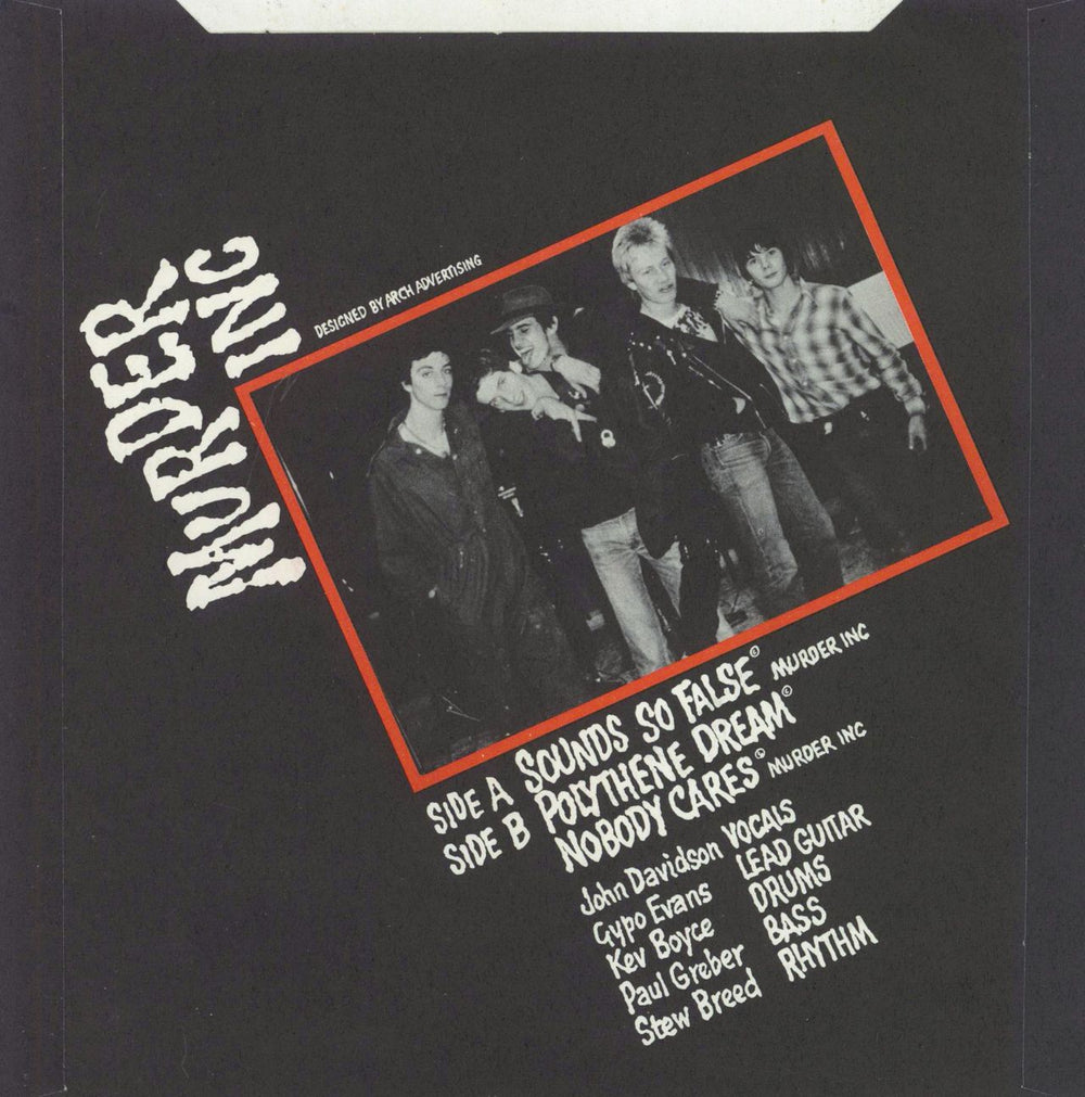 Murder Inc [Oi!] Sounds So False + Sleeve UK 7" vinyl single (7 inch record / 45)