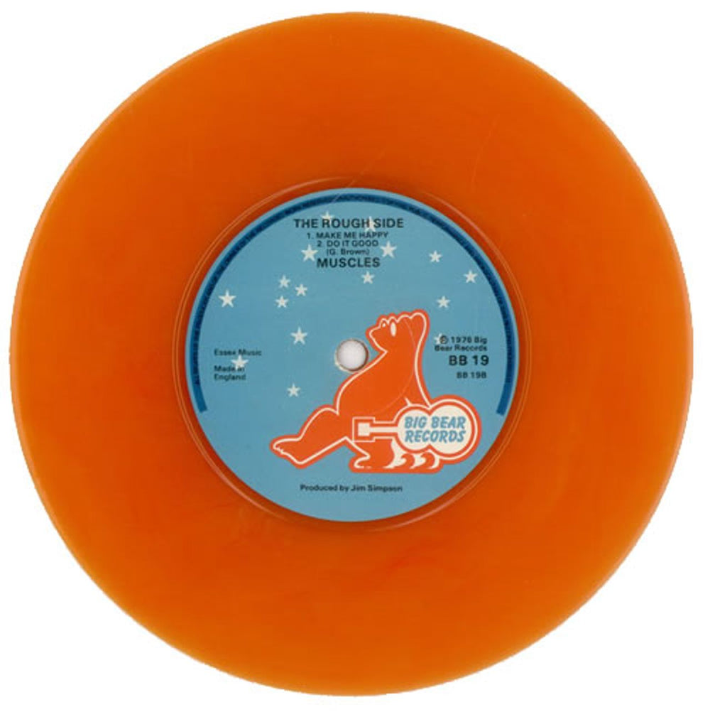 Muscles Love Is All I've Got - Orange Vinyl UK 7" vinyl single (7 inch record / 45) BB19