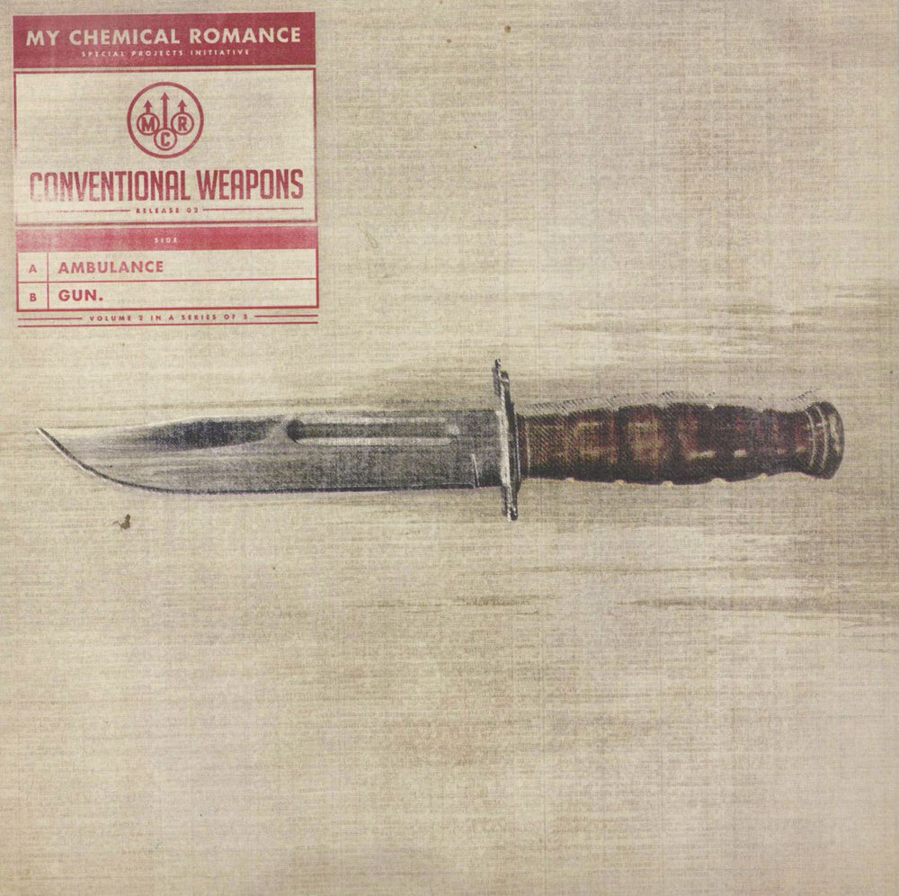 My Chemical Romance Conventional Weapons Release 02 - Red Vinyl UK 7" vinyl single (7 inch record / 45) 5439-19754-5