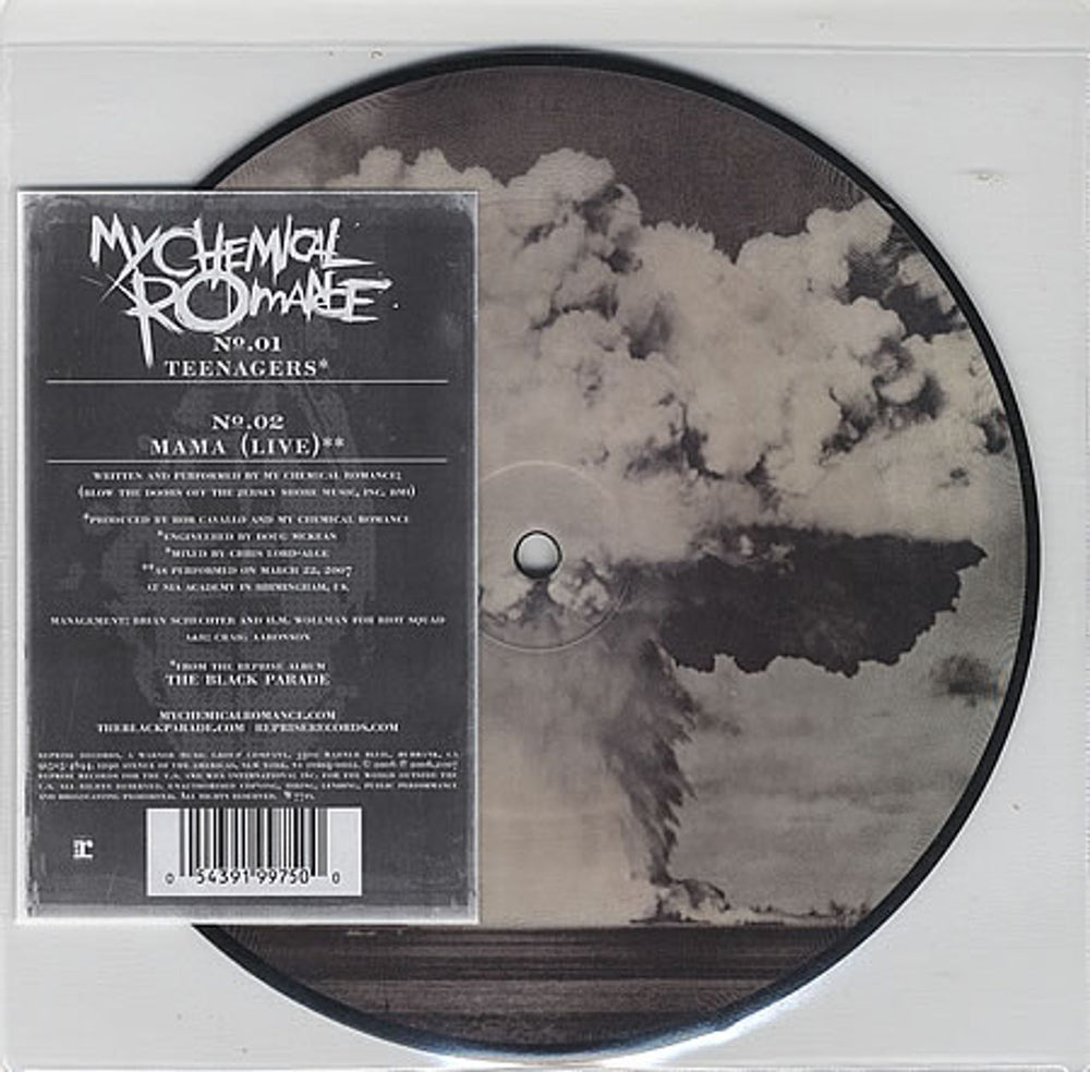 My Chemical Romance Teenagers UK 7" vinyl picture disc (7 inch picture disc single) W771X