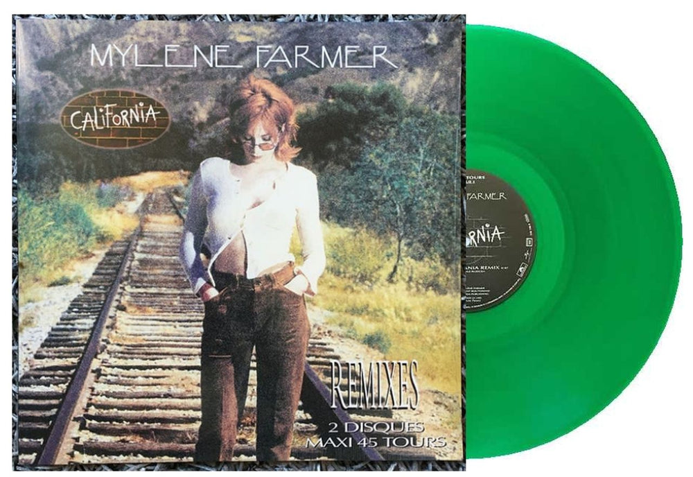 Mylene Farmer California Remixes - Double Pack - Green Vinyl French 12" vinyl single (12 inch record / Maxi-single) 538198-8